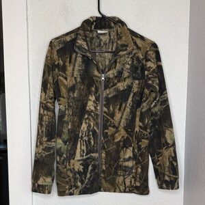 Columbia Camo Fleece Zip Jacket Gorpcore Outdoor Hiking Outdoors Granola Utility